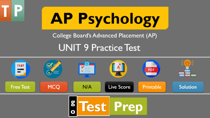 Unit 9 ap psychology practice test