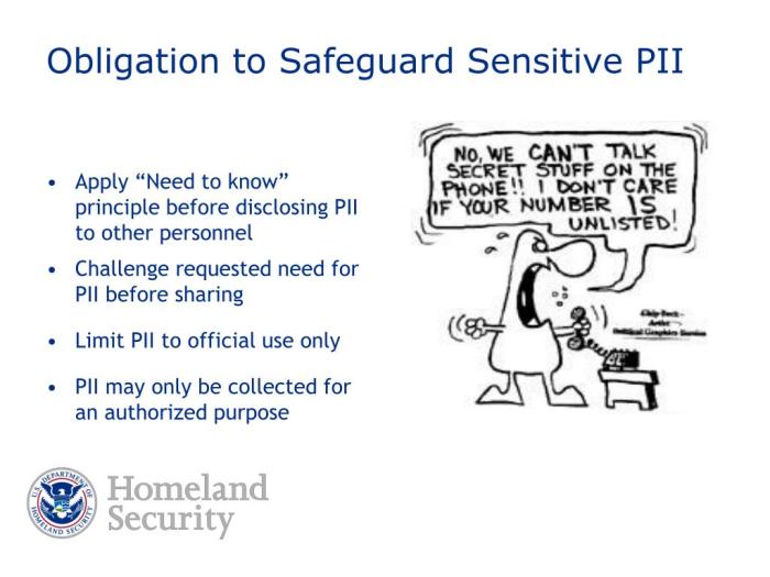 Identifying and safeguarding pii test out answers